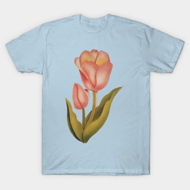 Rose Flower Stencil T-Shirt by TriForceDesign